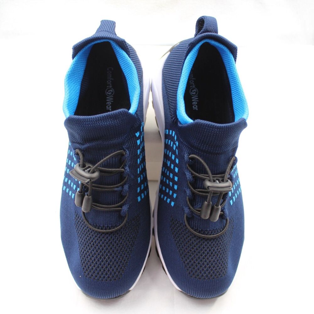 Comfort Wear Women 7.5 Ortho Stretch Cushion Shoes Walking Sneakers Navy - Picture 3 of 8